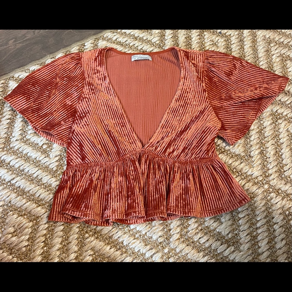 Urban Outfitter Burnt orange crop top